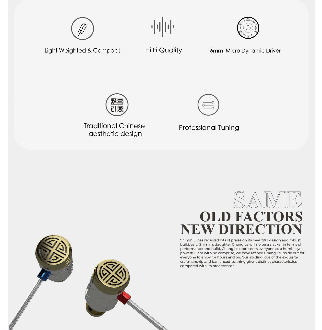 TANGZU Princess Changle Hifi in Ear Micro Dynamic Earphone - Image 4