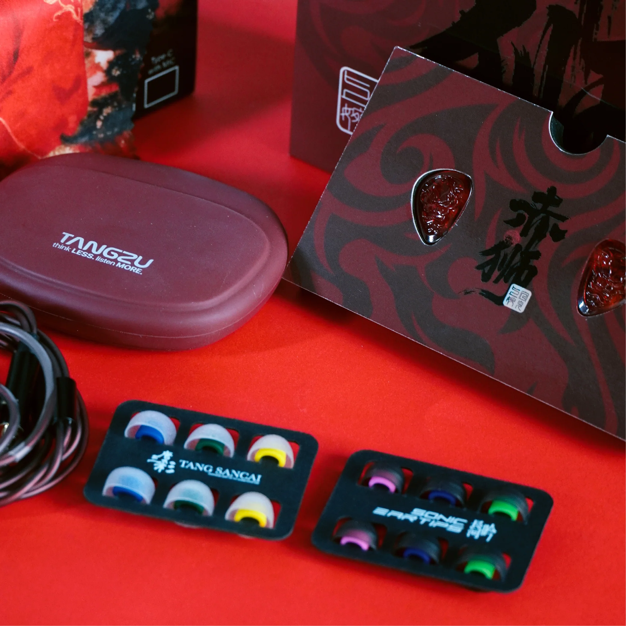 TANGZU WANER SG 2 Red Lion Edition 10mm PET Single Dynamic In-Ear Earphones - Image 6