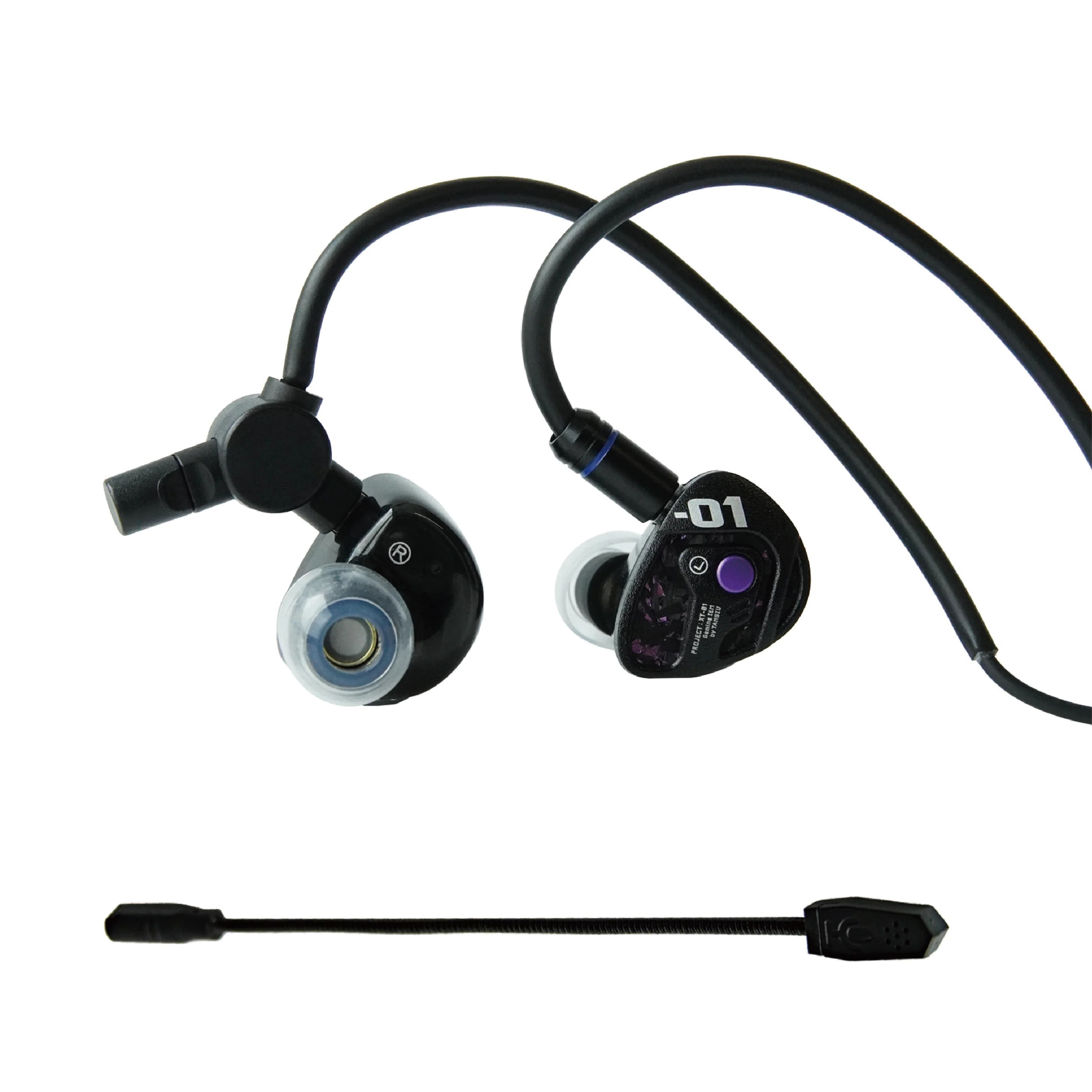 TANGZU Xue Tao 10mm Single Dynamic Driver Glass Diaphragm Unit Gaming In-Ear Monitor Headphones - Image 2
